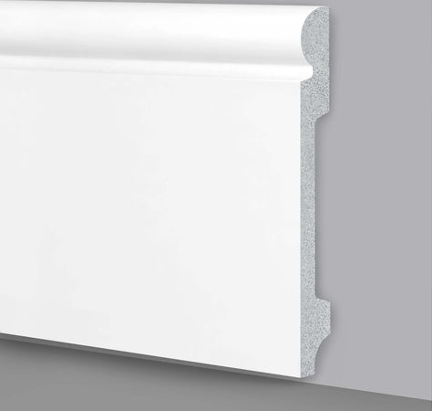 Battiscopa duropolimero ducale bianco 2000x145x18mm Fai da te/Prodotti per la costruzione/Materiali da costruzione/Pavimenti/Materiali per pavimenti/Battiscopa Led Mall Home - Napoli, Commerciovirtuoso.it