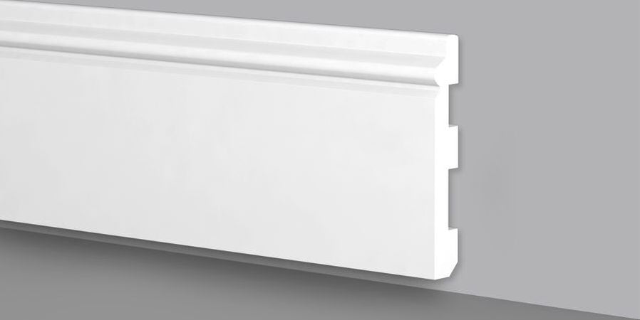 Battiscopa duropolimero ducale bianco 2000x80x13mm Fai da te/Prodotti per la costruzione/Materiali da costruzione/Pavimenti/Materiali per pavimenti/Battiscopa Led Mall Home - Napoli, Commerciovirtuoso.it