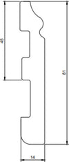 Battiscopa duropolimero ducale bianco 2000x80x13mm Fai da te/Prodotti per la costruzione/Materiali da costruzione/Pavimenti/Materiali per pavimenti/Battiscopa Led Mall Home - Napoli, Commerciovirtuoso.it