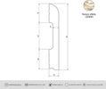 Battiscopa in duropolimero effetto legno noce 2000x68x10mm Fai da te/Prodotti per la costruzione/Materiali da costruzione/Pavimenti/Materiali per pavimenti/Battiscopa Led Mall Home - Napoli, Commerciovirtuoso.it