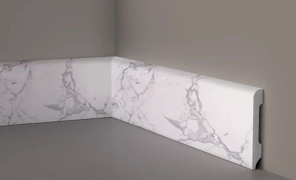 Battiscopa in duropolimero effetto marmo bianco Carrara 2000x85x12mm Fai da te/Prodotti per la costruzione/Materiali da costruzione/Pavimenti/Materiali per pavimenti/Battiscopa Led Mall Home - Napoli, Commerciovirtuoso.it