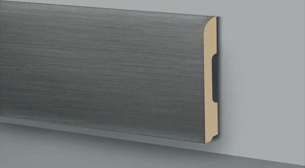 Battiscopa in duropolimero effetto matt silver 2000x68x10mm Fai da te/Prodotti per la costruzione/Materiali da costruzione/Pavimenti/Materiali per pavimenti/Battiscopa Led Mall Home - Napoli, Commerciovirtuoso.it