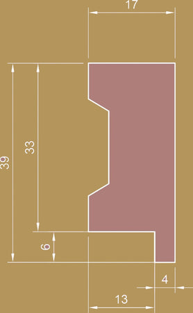 Battiscopa-in-POLIMERI-Ad-INCASSO-RASOMURO-per-Cartongesso-39x17x2800mm---BIANCO---ROVERE--