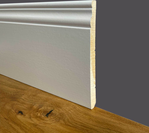 BATTISCOPA legno DUCALE 180X14 ZOCCOLINO MASSELLO ALTISSIMO bianco (prezzo al metro lineare) Fai da te/Prodotti per la costruzione/Materiali da costruzione/Pavimenti/Materiali per pavimenti/Battiscopa Eternal Parquet - Ariano Irpino, Commerciovirtuoso.it