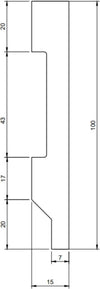 Battiscopa passacavi bianco 2000x100x15mm Fai da te/Prodotti per la costruzione/Materiali da costruzione/Pavimenti/Materiali per pavimenti/Battiscopa Led Mall Home - Napoli, Commerciovirtuoso.it
