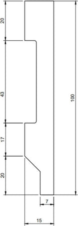 Battiscopa passacavi bianco 2000x100x15mm Fai da te/Prodotti per la costruzione/Materiali da costruzione/Pavimenti/Materiali per pavimenti/Battiscopa Led Mall Home - Napoli, Commerciovirtuoso.it