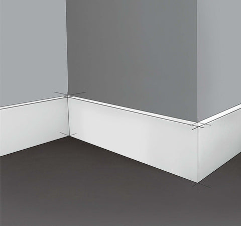 Battiscopa passacavi in duropolimero bianco 2000x100x10mm Fai da te/Prodotti per la costruzione/Materiali da costruzione/Pavimenti/Materiali per pavimenti/Battiscopa Led Mall Home - Napoli, Commerciovirtuoso.it