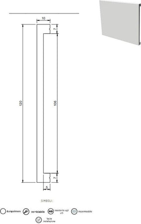 Battiscopa passacavi in duropolimero bianco 2000x120x10mm Fai da te/Prodotti per la costruzione/Materiali da costruzione/Pavimenti/Materiali per pavimenti/Battiscopa Led Mall Home - Napoli, Commerciovirtuoso.it