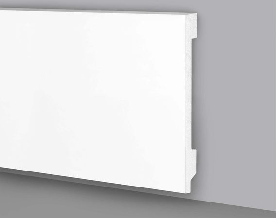 Battiscopa passacavi in duropolimero bianco 2000x120x15mm Fai da te/Prodotti per la costruzione/Materiali da costruzione/Pavimenti/Materiali per pavimenti/Battiscopa Led Mall Home - Napoli, Commerciovirtuoso.it