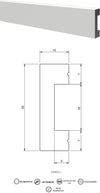 Battiscopa passacavi in duropolimero bianco 2000x30x10mm Fai da te/Prodotti per la costruzione/Materiali da costruzione/Pavimenti/Materiali per pavimenti/Battiscopa Led Mall Home - Napoli, Commerciovirtuoso.it