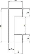 Battiscopa passacavi in duropolimero bianco 2000x50x20mm Fai da te/Prodotti per la costruzione/Materiali da costruzione/Pavimenti/Materiali per pavimenti/Battiscopa Led Mall Home - Napoli, Commerciovirtuoso.it