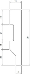 Battiscopa passacavi in duropolimero bianco 2000x70x15mm Fai da te/Prodotti per la costruzione/Materiali da costruzione/Pavimenti/Materiali per pavimenti/Battiscopa Led Mall Home - Napoli, Commerciovirtuoso.it