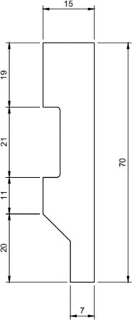 Battiscopa passacavi in duropolimero bianco 2000x70x15mm Fai da te/Prodotti per la costruzione/Materiali da costruzione/Pavimenti/Materiali per pavimenti/Battiscopa Led Mall Home - Napoli, Commerciovirtuoso.it