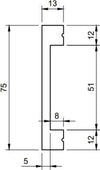 Battiscopa passacavi in duropolimero bianco 2000x75x13mm Fai da te/Prodotti per la costruzione/Materiali da costruzione/Pavimenti/Materiali per pavimenti/Battiscopa Led Mall Home - Napoli, Commerciovirtuoso.it