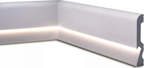 Battiscopa per led in duropolimero 2000x100x18mm Fai da te/Prodotti per la costruzione/Materiali da costruzione/Pavimenti/Materiali per pavimenti/Battiscopa Led Mall Home - Napoli, Commerciovirtuoso.it