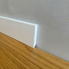 Battiscopa Squadrato in SPC 70x12mm - BIANCO pitturabile (prezzo al metro)