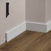 bancale da 172,80ml di Battiscopa DIRITTO SQUADRATO in POLIMERI FeelingWood-HD 60x11mm - BIANCO