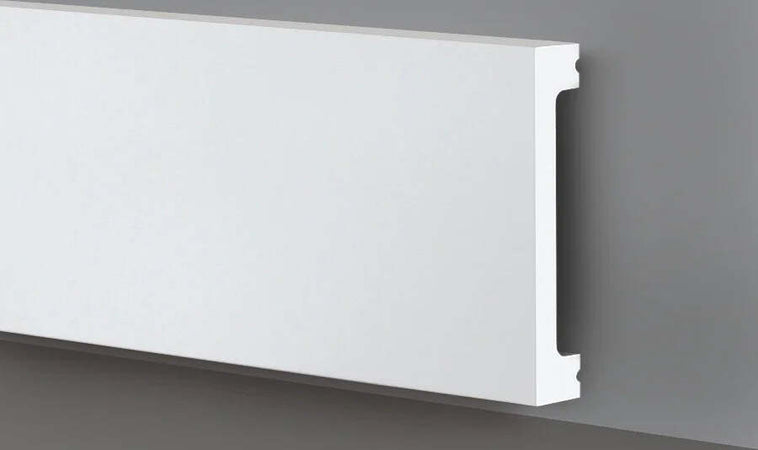Battiscopa-SQUADRATO-BIANCO-Passacavo-100x13x2000mm-in-POLIMERI---Polistrutturato
