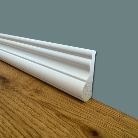 TORO per boiserie o Battiscopa in POLIMERI FeelingWood-HD 52x19mm - BIANCO (prezzo al metro)