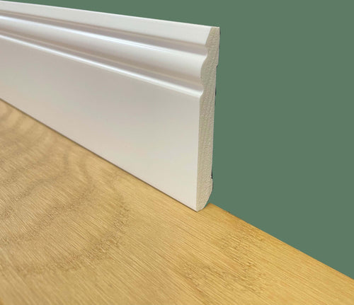 Battiscopa Zoccolino Ducale in Duropolimero Polistrutturato Bianco 80x10 **BEST PRICE** Fai da te/Prodotti per la costruzione/Materiali da costruzione/Pavimenti/Materiali per pavimenti/Battiscopa Eternal Parquet - Ariano Irpino, Commerciovirtuoso.it
