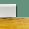 Battiscopa PREMIUM in legno MASSELLO mod.DUCALE 144x15 laccato bianco liscio (prezzo al metro) Eternal Parquet
