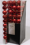 Baubles-shatterproof-shiny,-matt,-glitter-mix-Christmas-red-Kaemingk