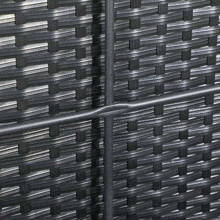 Baule-da-Giardino-in-Rattan-e-Acciaio-con-Coperchio,-95x60x53cm,-Nero-865-011V00BK