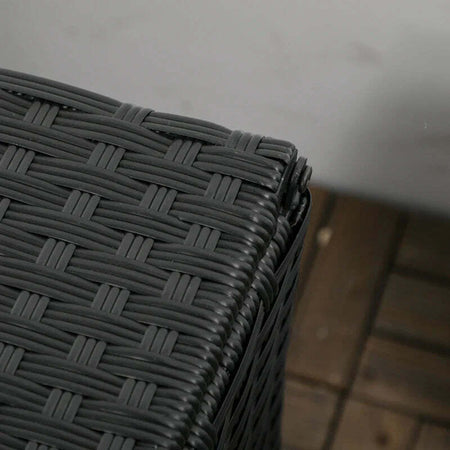 Baule-da-Giardino-in-Rattan-e-Acciaio-con-Coperchio,-95x60x53cm,-Nero-865-011V00BK