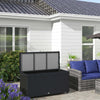 Baule-da-Giardino-in-Rattan-PE-con-Ruote-e-Maniglia-Laterale,-121x57x67cm,-Nero-865-016V00BK