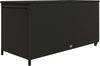 Baule-da-Giardino-in-Rattan-PE-con-Ruote-e-Maniglia-Laterale,-121x57x67cm,-Nero-865-016V00BK