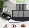 Baule-da-Giardino-in-Rattan-PE-con-Ruote-e-Maniglia-Laterale,-121x57x67cm,-Nero-865-016V00BK
