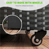 Baule-da-Giardino-in-Rattan-PE-con-Ruote-e-Maniglia-Laterale,-121x57x67cm,-Nero-865-016V00BK