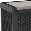 Baule in resina cassapanca multiuso da esterno con ruote lt 560 effetto Rattan 149 cm Giardino e giardinaggio/Organizzazione esterni e alloggiamento/Bauli e contenitori Decor Space - Altamura, Commerciovirtuoso.it