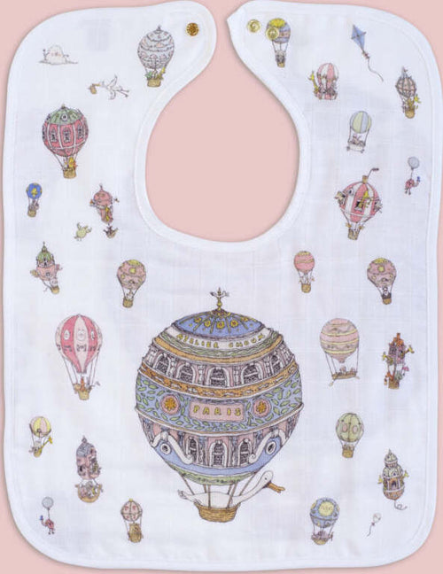 Bavaglino Large Atelier Choux Mongolfiera Prima infanzia/Allattamento e pappa/Bavaglini/Bavaglini La Casa Del Bebè - Napoli, Commerciovirtuoso.it