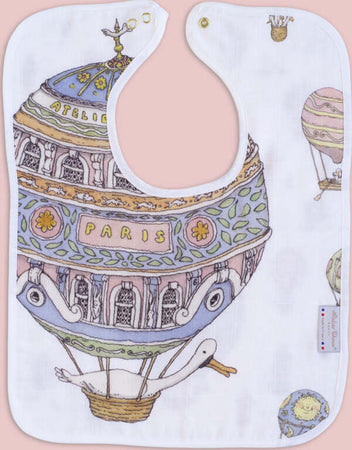 Bavaglino Large Atelier Choux Mongolfiera Prima infanzia/Allattamento e pappa/Bavaglini/Bavaglini La Casa Del Bebè - Napoli, Commerciovirtuoso.it