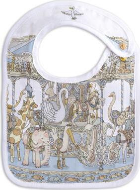 Bavaglino Small Atelier Choux Blu Carousel Prima infanzia/Allattamento e pappa/Bavaglini/Bavaglini La Casa Del Bebè - Napoli, Commerciovirtuoso.it