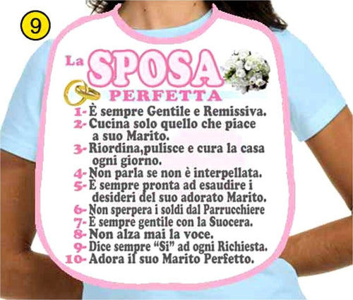 Bavaglino Sposa Addio al Nubilato Travestimento Scherzo Sposa Perfetta Bavaglio Per Festa Addio al Nubilato Bavaglia Sposa Perfetta Salute e cura della persona/Erotismo e contraccezione/Sex toys/Gadget per addio al nubilato e al celibato Kondorama - Martinsicuro, Commerciovirtuoso.it