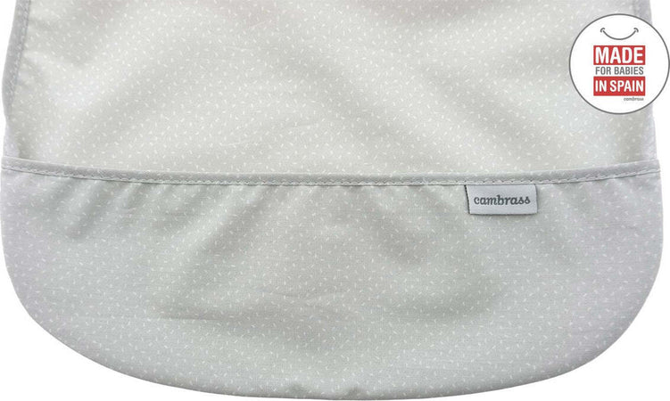 Bavetta Quadrata Pvc Sky Grigio/Pioggia 28X36X1 Cm Prima infanzia/Allattamento e pappa/Bavaglini/Bavaglini La Casa Del Bebè - Napoli, Commerciovirtuoso.it