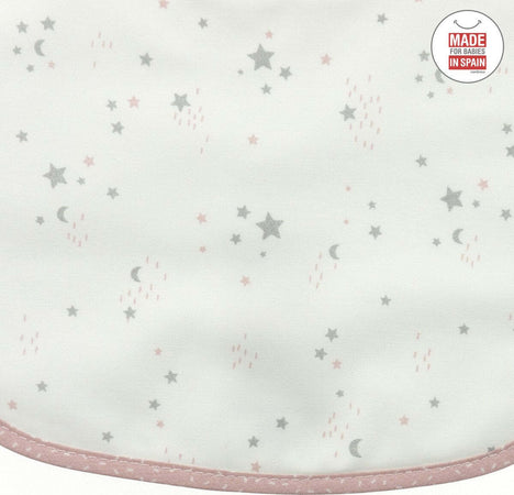 Bavetta Quadrata Velcro Sky Rosa/Star 20X26X1 Cm Prima infanzia/Allattamento e pappa/Bavaglini/Bavaglini La Casa Del Bebè - Napoli, Commerciovirtuoso.it