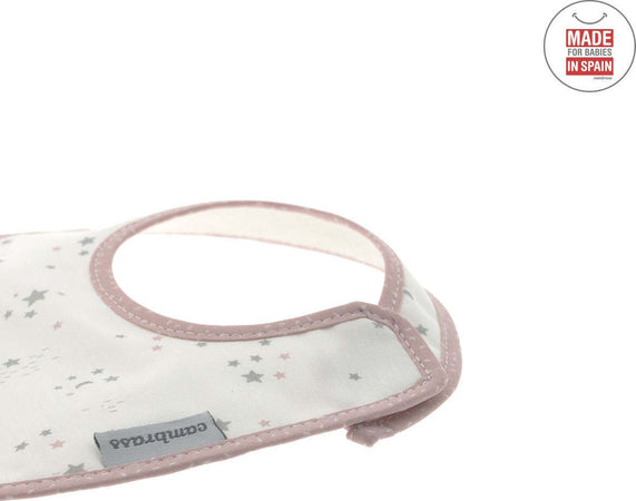 Bavetta Quadrata Velcro Sky Rosa/Star 20X26X1 Cm Prima infanzia/Allattamento e pappa/Bavaglini/Bavaglini La Casa Del Bebè - Napoli, Commerciovirtuoso.it