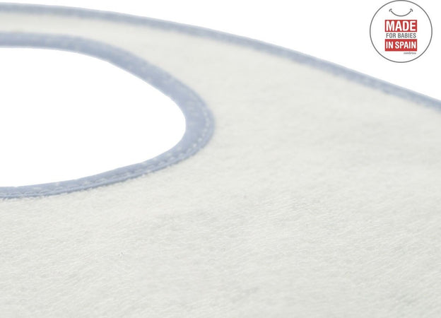 Bavetta Rotonda Velcro Sky Azzurro/Star 16X19X1 Cm Prima infanzia/Allattamento e pappa/Bavaglini/Bavaglini La Casa Del Bebè - Napoli, Commerciovirtuoso.it