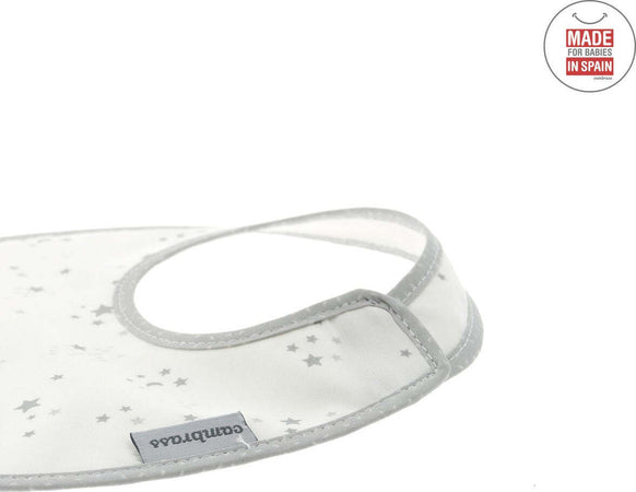 Bavetta Rotonda Velcro Sky Grigio/Star 16X19X1 Cm Prima infanzia/Allattamento e pappa/Bavaglini/Bavaglini La Casa Del Bebè - Napoli, Commerciovirtuoso.it