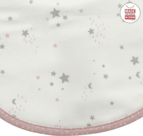 Bavetta Rotonda Velcro Sky Rosa/Star 16X19X1 Cm Prima infanzia/Allattamento e pappa/Bavaglini/Bavaglini La Casa Del Bebè - Napoli, Commerciovirtuoso.it