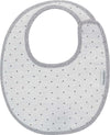 Bavetta Rotonda Velcro Stela Grigio/Mota 16X19X1 Cm Prima infanzia/Allattamento e pappa/Bavaglini/Bavaglini La Casa Del Bebè - Napoli, Commerciovirtuoso.it