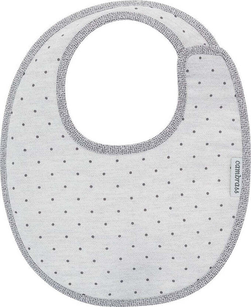 Bavetta Rotonda Velcro Stela Grigio/Mota 16X19X1 Cm Prima infanzia/Allattamento e pappa/Bavaglini/Bavaglini La Casa Del Bebè - Napoli, Commerciovirtuoso.it