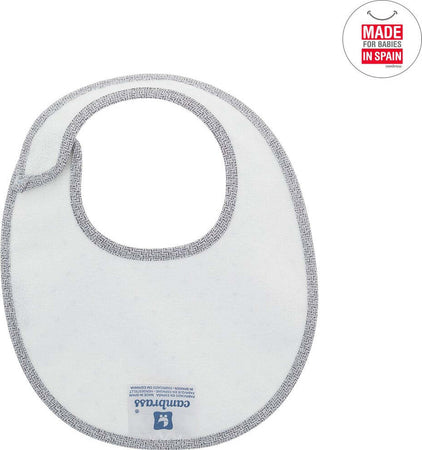 Bavetta Rotonda Velcro Stela Grigio/Mota 16X19X1 Cm Prima infanzia/Allattamento e pappa/Bavaglini/Bavaglini La Casa Del Bebè - Napoli, Commerciovirtuoso.it