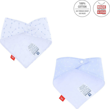 Bavetta Tri Pack 2 Be Zoe Azzurro 38X18 Cm Prima infanzia/Allattamento e pappa/Bavaglini/Bavaglini La Casa Del Bebè - Napoli, Commerciovirtuoso.it