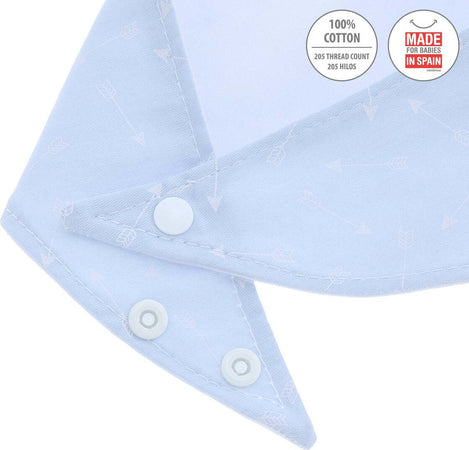 Bavetta Tri Pack 2 Be Zoe Azzurro 38X18 Cm Prima infanzia/Allattamento e pappa/Bavaglini/Bavaglini La Casa Del Bebè - Napoli, Commerciovirtuoso.it