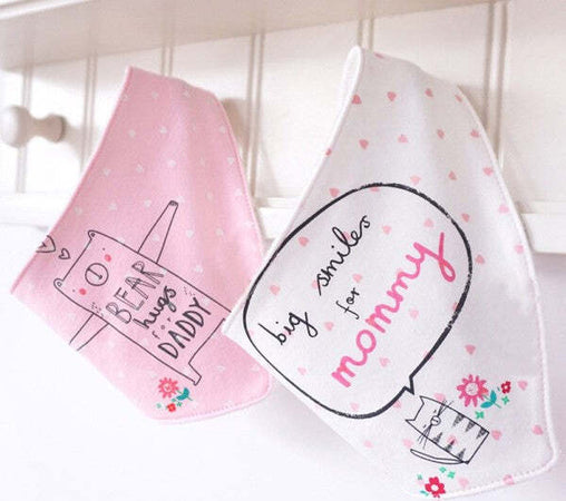 Bavetto-Bavaglino-Neonato-Triangolo-Sciarpa-Allattamento-Bambini-Bandana