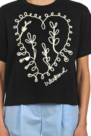 WEEKEND MAXMARA Weekend MaxMara - T-shirt - 450471 - Nero/Panna da donna